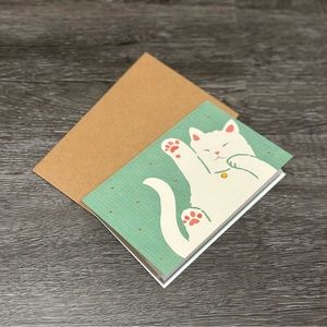 Kitten White Cat Multipurpose Card ❘ Invitation Card ❘ Gift Card ❘ Birthday Card